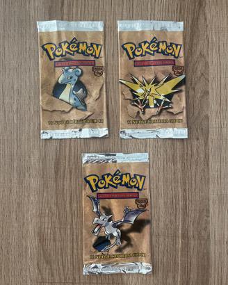 Pokemon - Set Fossil bustine vuote 2000 ITA