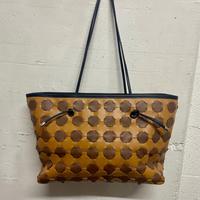 Borsa a spalla in pelle intrecciata