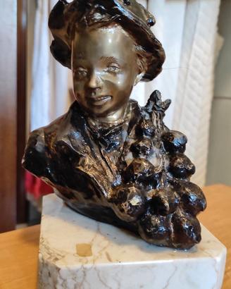Scultura in bronzo "Il cipollaro"