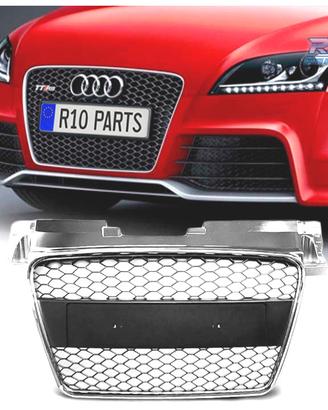 GRIGLIA PER AUDI TT 06-12 LOOK RS COLORE ARGENTO