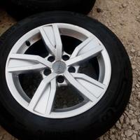 CERCHI E GOMME NUOVE 16 ORIGINALI AUDI COD:555