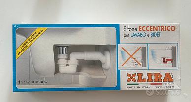 Sifone eccentrico per lavabo e bidet
