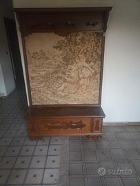 Appendiabiti o attaccapanni con panca da ingresso