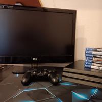 monitor e ps4 pro+7 giochi