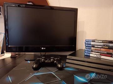 monitor e ps4 pro+7 giochi