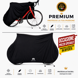 Bici Da Corsa - Telo Copribici Elasticizzato Nero