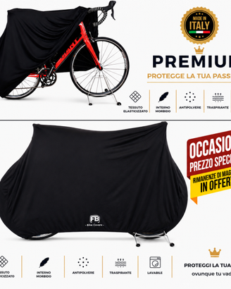 Bici Da Corsa - Telo Copribici Elasticizzato Nero