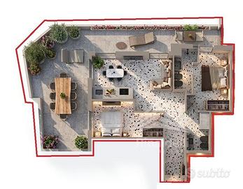 Centralissimo Pari al nuovo con ampio terrazzo