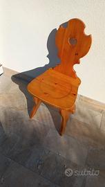 sedie in pino 6 pezzi