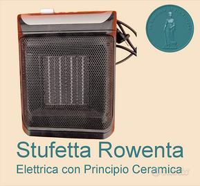 Stufetta Rowenta, piastra in ceramica.