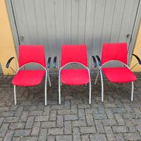 3 sedie per ufficio 
