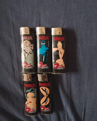 Accendini Grandi Smoking serie Diabolik Black