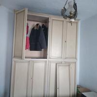 armadio a 4 ante in legno smaltato, scarpiera in l