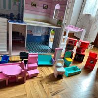 casetta bambole in legno