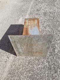 12 Staffe metallo pali 20x20 nuove piastra 40x40