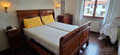 Letto matrimoniale antico '900 legno massiccio