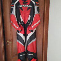 Tuta racing pelle indivisibile SPIDI, TG 54/56