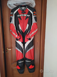 Tuta racing pelle indivisibile SPIDI, TG 54/56