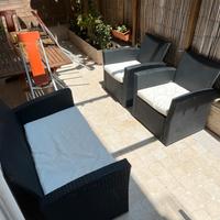 Set divanetti giardino rattan