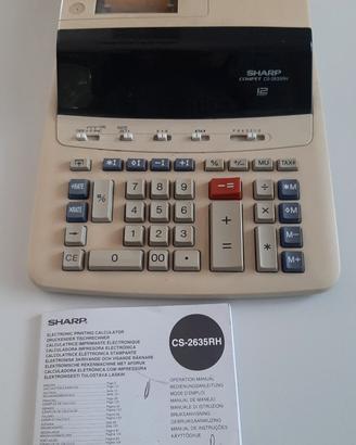 calcolatrice elettronica stampante Sharp 
