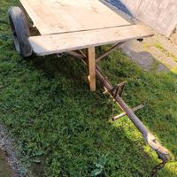 Carrello per motocoltivatore 