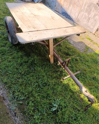 Carrello per motocoltivatore 