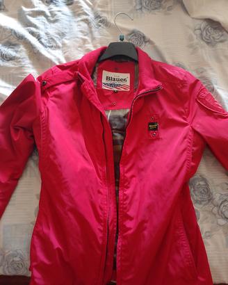 blauer giacca rossa