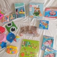 stock giochi e varie attrezzature stanzetta 