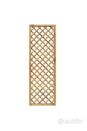 Pannello Grigliato 40x180 cm Steccato in Legno