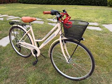 Bicicletta da donna con cambio e cestino