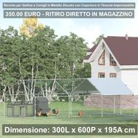 Recinto per Galline in Metallo Zincato - 3x4 metri