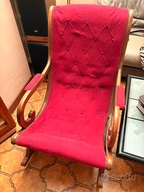 Sedia a dondolo Vintage
