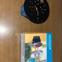 SUPPORTO ANGOLARE O STAFFA DA PARETE PER LAMPADA