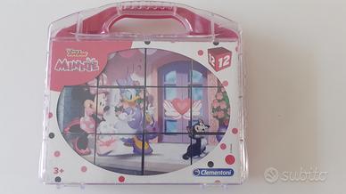Clementoni Disney Minnie Puzzle Cubi, 12 Pezzi