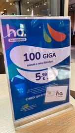 Sim ho. Mobile 150 GB con rete Vodafone
