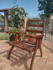 Sedia in legno da esterno
