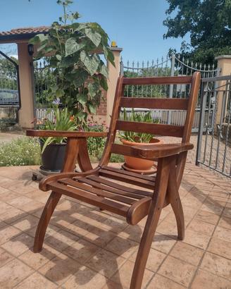 Sedia in legno da esterno