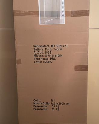 Box doccia - porta scorrevole