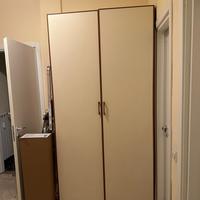 Armadio in legno con cassettiera interna