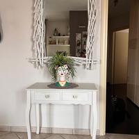 Specchio con Rami in Legno