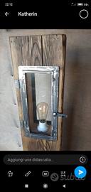 lampada da terra in legno 