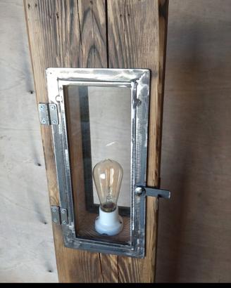 lampada da terra in legno 