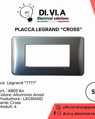 Placca LEGRAND CROSS