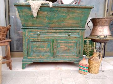 Antica madia  restaurata anticata effetto decape' 