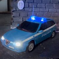 1/43 polizia alfa romeo 156 sw con luci
