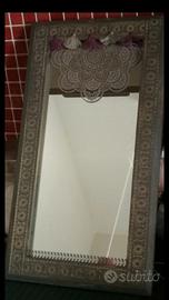 specchio legno grigio