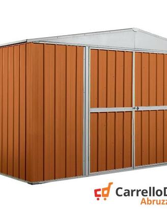 Box in lamiera di Acciaio 360x260cm legno chiaro