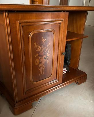 Mobile in Legno c/Anta scorrevole e Ruote