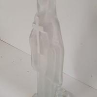 STATUETTA MADONNA IN VETRO 26 CM