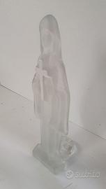 STATUETTA MADONNA IN VETRO 26 CM